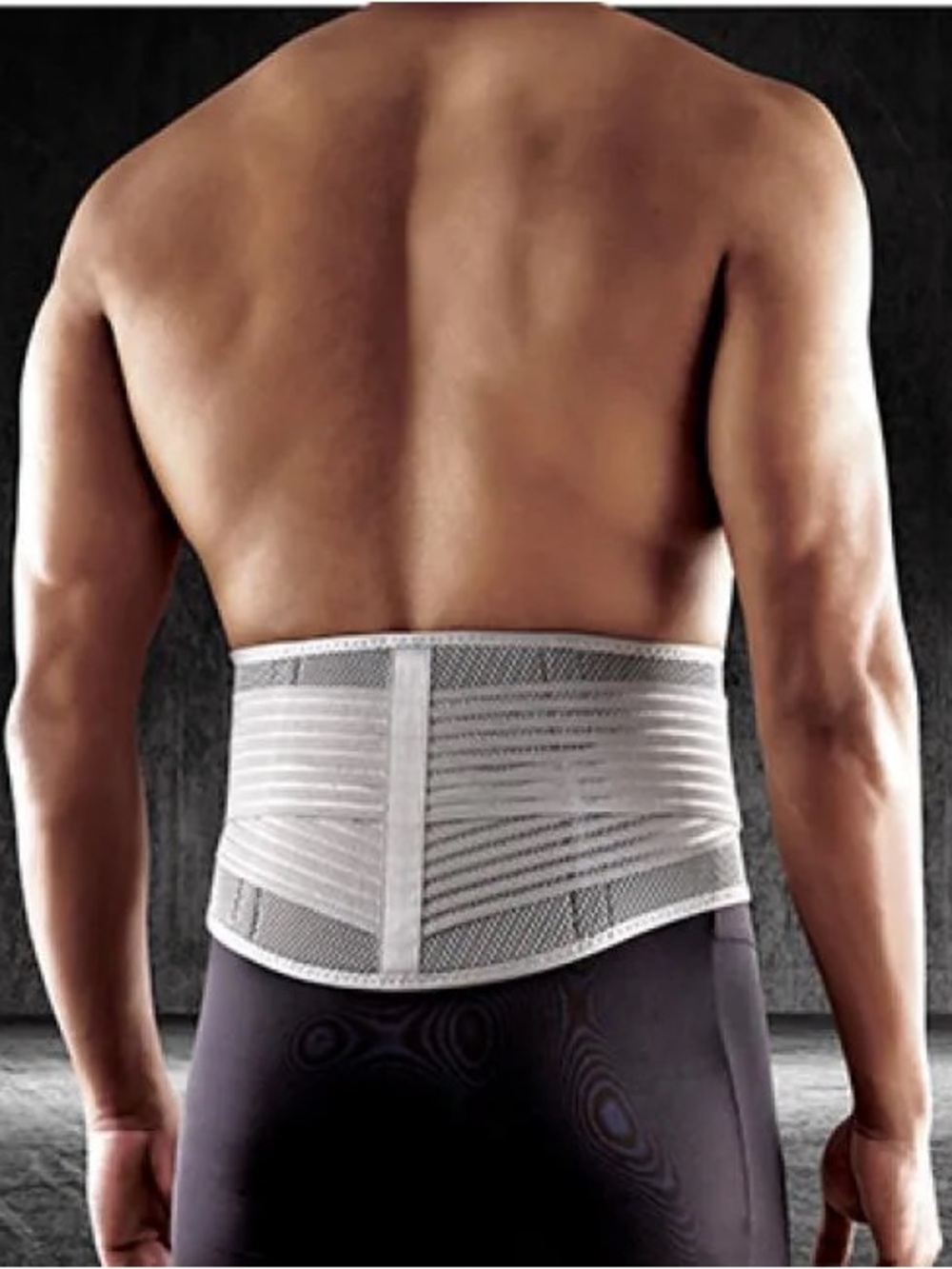 FUTURO Comfort Stabilizing Back Support Brace Waistband Grey L/XL